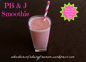 Yummy PB and J Smoothie